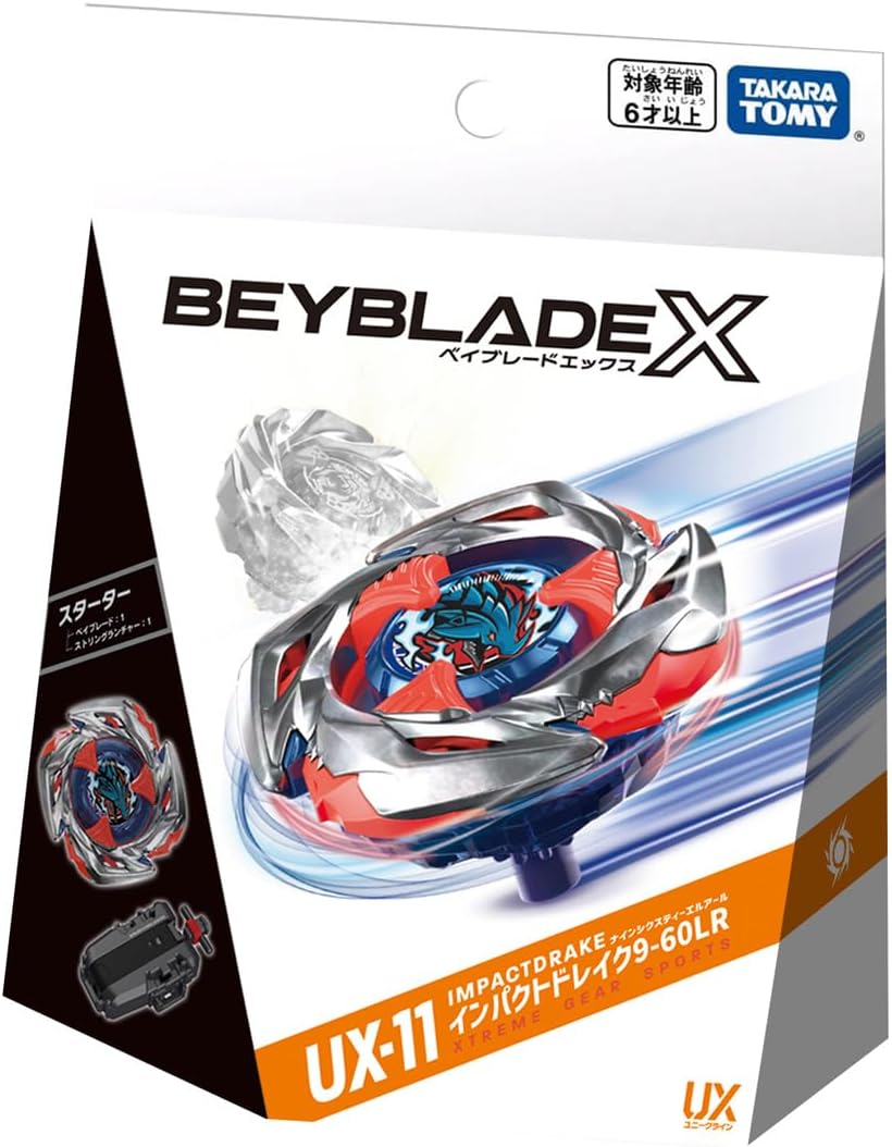 Beyblade X -  UX-11 Impact Drake 9-60LR - Version Japonesa