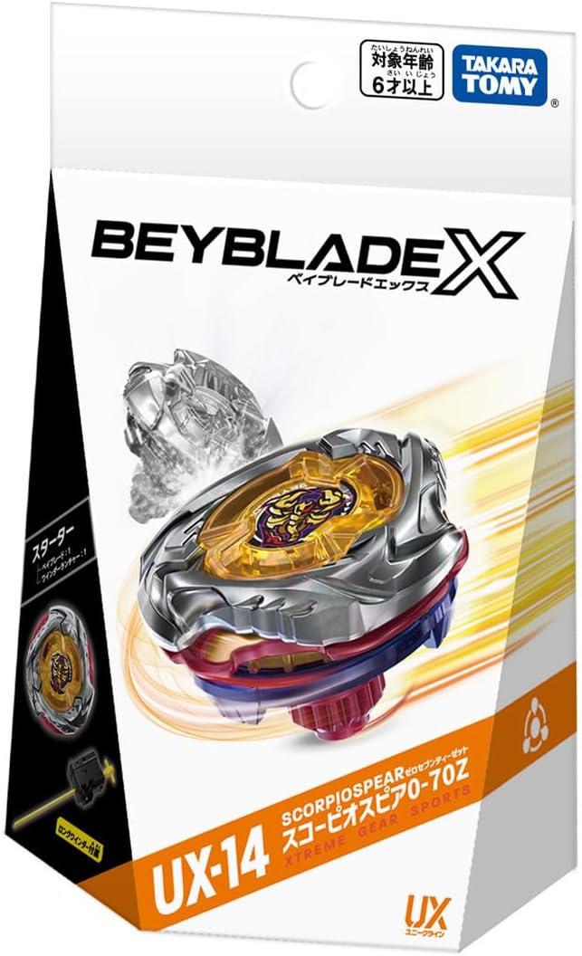 Beyblade X - UX-14 SCORPIOSPEAR 0-70Z -Version Japonesa