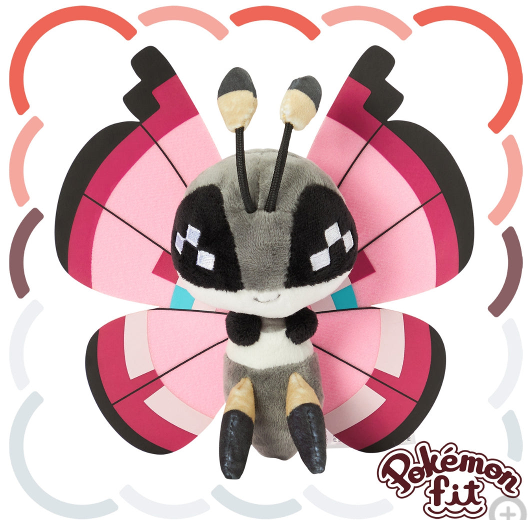 (Preventa - Pokemon Fit (Peluche) - N°666 fucsia y rosado/